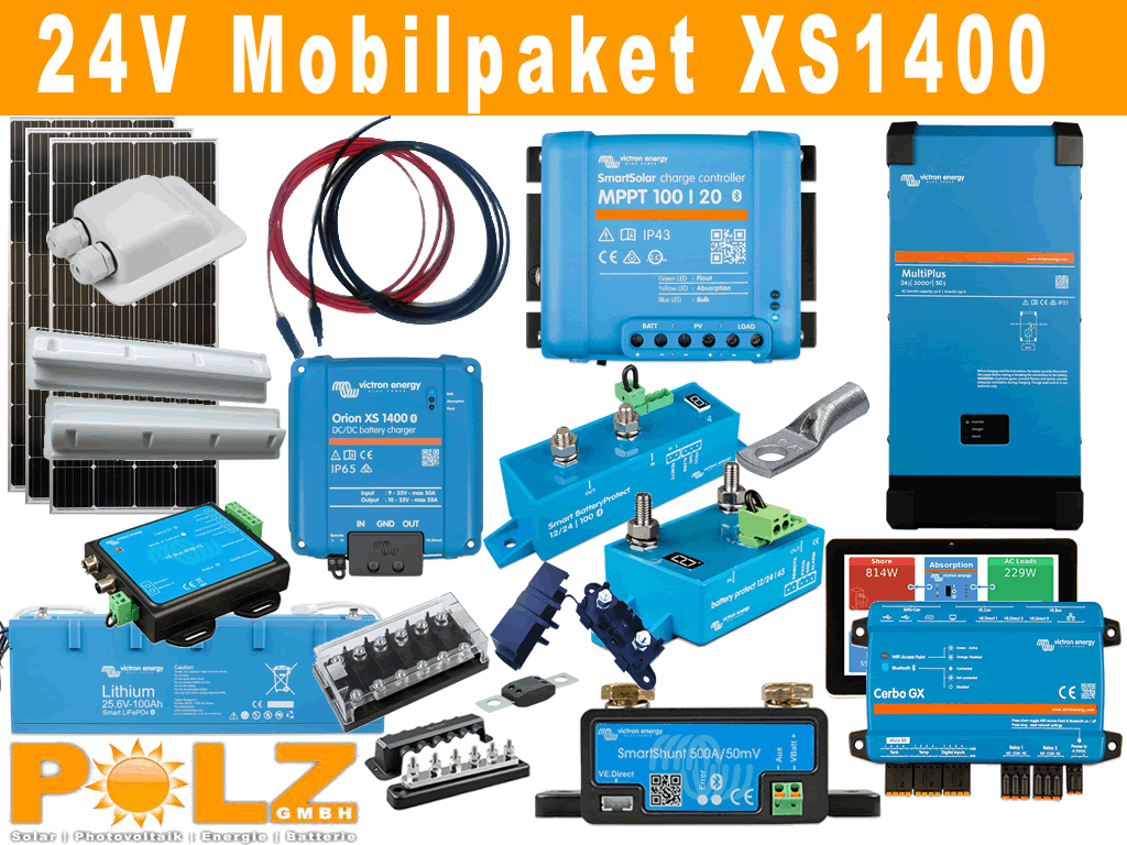Mobilsystem 24V LiFEPO4 Multi2000 Orion XS1400